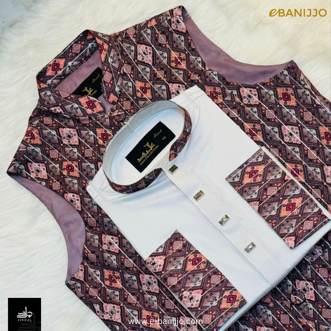 Digital Print Koti~Panjabi Set Collection