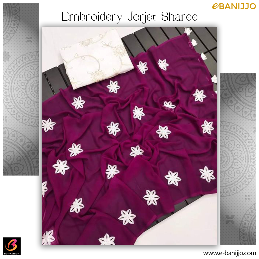 Embroidery Georgette Saree